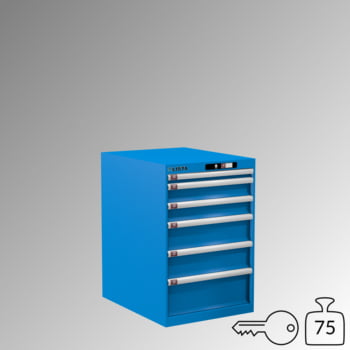 Lista Schubladenschrank - 14.407.010 - 850x564x725 mm (HxBxT) - 6 Schubladen - 75 kg - Key Lock - lichtblau (RAL 5012) Produktbild 0 Lista Schubladenschrank - 14.407.010 - 850x564x725 mm (HxBxT) - 6 Schubladen - 75 kg - Key Lock - lichtblau (RAL 5012) online kaufen - Verwendung 0