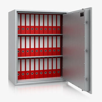 Massiver Wertschutzschrank, Tresor, Safe, VdS Klasse 0/N, 2 Fachböden, feuerhemmend, definierter Einbruchschutz, 1.120 x 870 x 495 mm (HxBxT) Massiver Wertschutzschrank, Tresor, Safe, VdS Klasse 0/N, 2 Fachböden, feuerhemmend, definierter Einbruchschutz, 1.120 x 870 x 495 mm (HxBxT)
