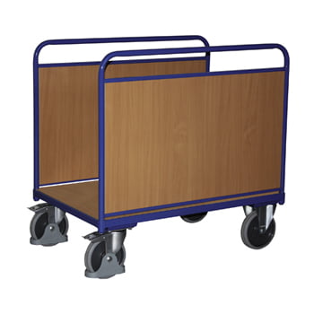 Seitenbügelwagen mit Holzwänden - Ladefläche: 640 x 1.060 mm - Traglast 500 kg Seitenbügelwagen mit Holzwänden - Ladefläche: 640 x 1.060 mm - Traglast 500 kg