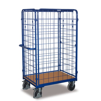 Paketwagen - 4 Wände - Traglast 500 kg - Höhe 1.820 mm - Ladefläche 700 x 1.000 mm (BxT) - enzianblau Paketwagen - 4 Wände - Traglast 500 kg - Höhe 1.820 mm - Ladefläche 700 x 1.000 mm (BxT) - enzianblau