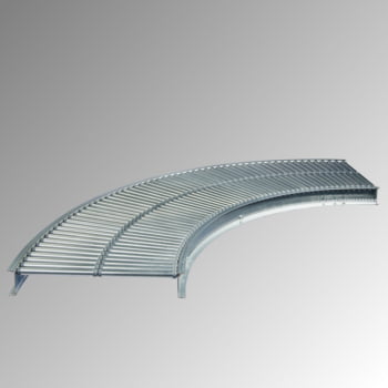 Klein-Rollenbahn - 400 mm (B) - 20 mm Stahlrohrrollen - Kurve 90 Grad Produktbild 0 Klein-Rollenbahn - 400 mm (B) - 20 mm Stahlrohrrollen - Kurve 90 Grad online kaufen - Verwendung 0