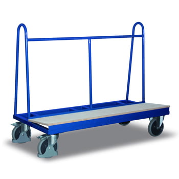 Plattenwagen - 500 kg Traglast - HxBxT 1.200 x 680 x 1.500 mm - thermoplastisches Gummi Plattenwagen - 500 kg Traglast - HxBxT 1.200 x 680 x 1.500 mm - thermoplastisches Gummi