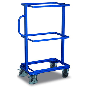 Beistellwagen für Eurokästen - 200 kg Traglast - Ladefläche 410 x 610 mm (BxT) - offen Beistellwagen für Eurokästen - 200 kg Traglast - Ladefläche 410 x 610 mm (BxT) - offen