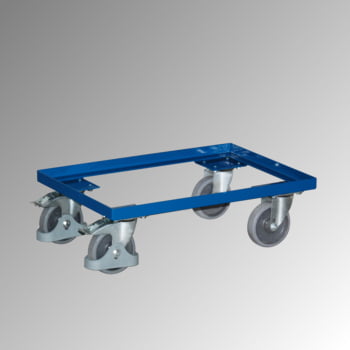 Eurokastenroller - Tragkraft 250 kg - Ladefläche 410 x 605 mm - offener Rahmen Eurokastenroller - Tragkraft 250 kg - Ladefläche 410 x 605 mm - offener Rahmen
