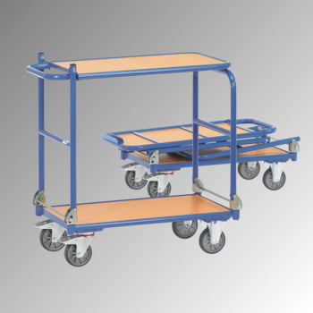 Fetra - Klappwagen - Tragkraft 250 kg - Ladefläche 450 x 720 mm (BxT) - Tischplatte - blau Fetra - Klappwagen - Tragkraft 250 kg - Ladefläche 450 x 720 mm (BxT) - Tischplatte - blau