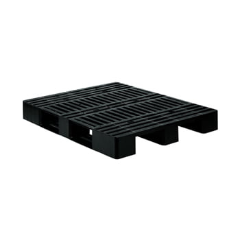 3-Kufen-Palette aus PE Regenerat - Traglast dynamisch 1.000 kg - 1.200x800x145 mm (BxTxH) - Farbe schwarz 3-Kufen-Palette aus PE Regenerat - Traglast dynamisch 1.000 kg - 1.200x800x145 mm (BxTxH) - Farbe schwarz