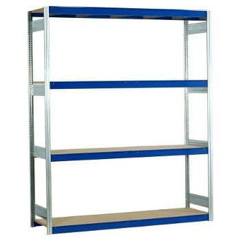 Weitspannregal - 2.000 x 2.570 x 400 mm (HxBxT) - 2,5 t - Grundregal - Holzpaneele Produktbild 0 Weitspannregal - 2.000 x 2.570 x 400 mm (HxBxT) - 2,5 t - Grundregal - Holzpaneele online kaufen - Verwendung 0