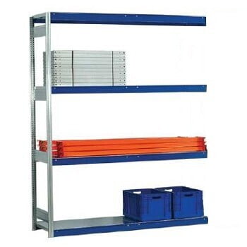 Weitspannregal - 2.500 x 2.570 x 600 mm (HxBxT) - 2,5 t - Anbauregal - Stahlpaneele Produktbild 0 Weitspannregal - 2.500 x 2.570 x 600 mm (HxBxT) - 2,5 t - Anbauregal - Stahlpaneele online kaufen - Verwendung 0
