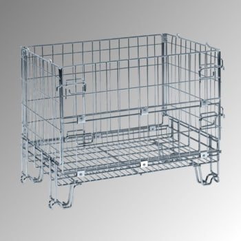Gitterbox - 680 x 860 x 580 mm (HxBxT) - Tragkraft 300 kg - stapelbar - verzinkt Gitterbox - 680 x 860 x 580 mm (HxBxT) - Tragkraft 300 kg - stapelbar - verzinkt