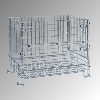 Gitterbox - 980 x 1.200 x 800 mm (HxBxT) - Tragkraft 1.000 kg - stapelbar - verzinkt Gitterbox - 980 x 1.200 x 800 mm (HxBxT) - Tragkraft 1.000 kg - stapelbar - verzinkt