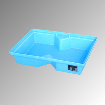 Polyethylen-Kleingebindewanne (PE) für Paletten - 800 x 600 mm - 40 l Volumen Polyethylen-Kleingebindewanne (PE) für Paletten - 800 x 600 mm - 40 l Volumen