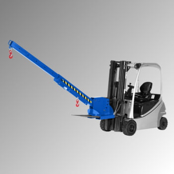 Kranarm für Gabelstapler - max. Traglast 3.000 kg - höhenverstellbar - enzianblau Kranarm für Gabelstapler - max. Traglast 3.000 kg - höhenverstellbar - enzianblau
