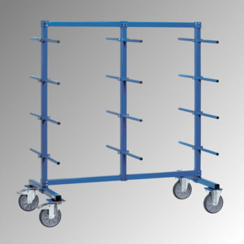 Fetra - Doppelseitiger Tragarmwagen - 10 Ebenen - (HxBxT) 1.807 x 2.200 x 800 mm - Traglast 500 kg Fetra - Doppelseitiger Tragarmwagen - 10 Ebenen - (HxBxT) 1.807 x 2.200 x 800 mm - Traglast 500 kg
