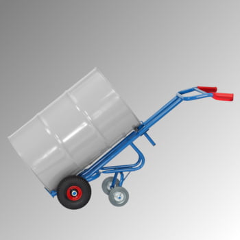 Fetra - Fasskarre für 200 l Fässer - 300 kg Traglast - 2 Stützräder - Luftbereifung Fetra - Fasskarre für 200 l Fässer - 300 kg Traglast - 2 Stützräder - Luftbereifung