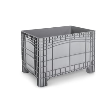PE Palettenbox - 550 l - 800 x 1.200 x 800 mm (HxBxT) - Wände geschlossen - grau PE Palettenbox - 550 l - 800 x 1.200 x 800 mm (HxBxT) - Wände geschlossen - grau