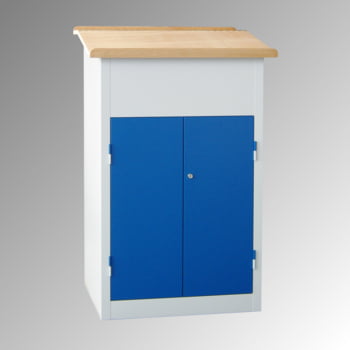 Stehpult mit Schrank - Vollblechtür - Zylinderschloss - 2 Böden - 1.200 x 700 x 600 mm (HxBxT) - himmelblau Stehpult mit Schrank - Vollblechtür - Zylinderschloss - 2 Böden - 1.200 x 700 x 600 mm (HxBxT) - himmelblau