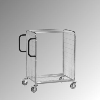 Fetra - Kommissionierwagen - Tragkraft 300 kg - Höhe 1.225 mm - Ladefläche 610 x 850 mm (BxT) - verzinkt Fetra - Kommissionierwagen - Tragkraft 300 kg - Höhe 1.225 mm - Ladefläche 610 x 850 mm (BxT) - verzinkt