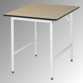 Arbeitstisch - MDF Arbeitsplatte - Tragkraft 300 kg - Höhe 800-850 mm - 750 x 800 mm (BxT) - lichtgrau Arbeitstisch - MDF Arbeitsplatte - Tragkraft 300 kg - Höhe 800-850 mm - 750 x 800 mm (BxT) - lichtgrau