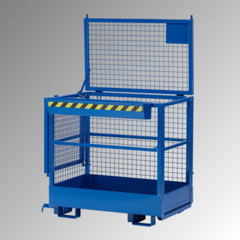 Arbeitsbühne - 2-seitige Aufnahme - Traglast 300 kg - 1.950 x 1.200 x 800 mm (HxBxT) - enzianblau Arbeitsbühne - 2-seitige Aufnahme - Traglast 300 kg - 1.950 x 1.200 x 800 mm (HxBxT) - enzianblau