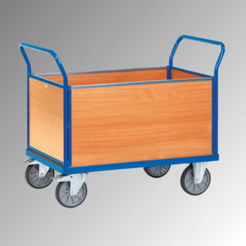 Fetra - Vierwandwagen - 600 kg Traglast - 990 x 709 x 1.180 mm (HxBxT) - Holzwände Fetra - Vierwandwagen - 600 kg Traglast - 990 x 709 x 1.180 mm (HxBxT) - Holzwände