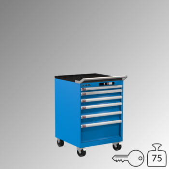 Lista Schubladenschrank - fahrbar - - 14.247.010 - 890 x 564 x 572 mm (HxBxT) - 6 Schubladen - 75 kg - Key Lock - lichtblau (RAL 5012) Produktbild 0 Lista Schubladenschrank - fahrbar - - 14.247.010 - 890 x 564 x 572 mm (HxBxT) - 6 Schubladen - 75 kg - Key Lock - lichtblau (RAL 5012) online kaufen - Verwendung 0