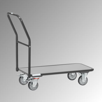 Fetra Schiebebügelwagen - Tragkraft 250 kg - Ladefläche 450 x 850 mm (BxT) - anthrazitgrau Fetra Schiebebügelwagen - Tragkraft 250 kg - Ladefläche 450 x 850 mm (BxT) - anthrazitgrau