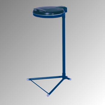 Müllsackständer - für einen 120 l Sack - 980 x 500 x 530 mm (HxBxT) - enzianblau - Deckel Kunststoff, schwarz Müllsackständer - für einen 120 l Sack - 980 x 500 x 530 mm (HxBxT) - enzianblau - Deckel Kunststoff, schwarz