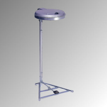 Müllsackständer mit Fußpedal - für 120 l Kunststoffsäcke - 1.000 x 490 x 490 mm (HxBxT) - verzinkt Müllsackständer mit Fußpedal - für 120 l Kunststoffsäcke - 1.000 x 490 x 490 mm (HxBxT) - verzinkt