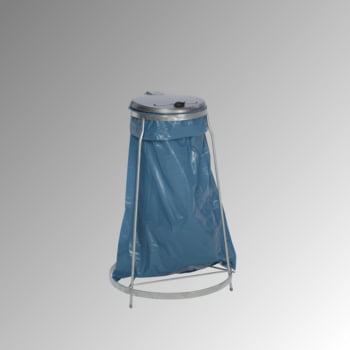 Müllsackständer - für 1 Kunststoffsack - 960 x 600 x 600 mm (HxBxT) - verzinkt - Deckel Kunststoff Müllsackständer - für 1 Kunststoffsack - 960 x 600 x 600 mm (HxBxT) - verzinkt - Deckel Kunststoff