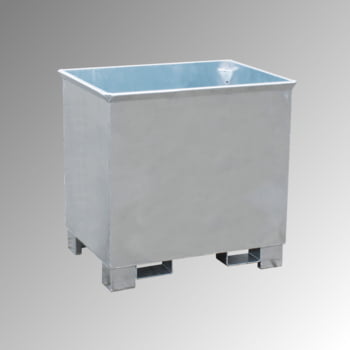 Container - 3-fach stapelbar - Volumen 300 l - Traglast 500 kg - 800 x 840 x 620 mm (HxBxT) - verzinkt Container - 3-fach stapelbar - Volumen 300 l - Traglast 500 kg - 800 x 840 x 620 mm (HxBxT) - verzinkt