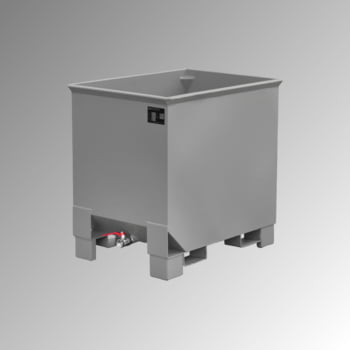 Spänekasten - 3-fach stapelbar - Volumen 300 l - Traglast 500 kg - 795 x 840 x 620 mm (HxBxT) - mausgrau Spänekasten - 3-fach stapelbar - Volumen 300 l - Traglast 500 kg - 795 x 840 x 620 mm (HxBxT) - mausgrau