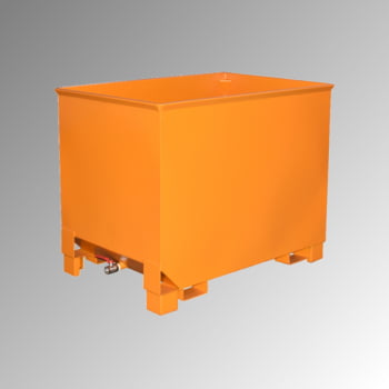 Spänekasten - 3-fach stapelbar - Volumen 300 l - Traglast 500 kg - 795 x 840 x 620 mm (HxBxT) - gelborange Spänekasten - 3-fach stapelbar - Volumen 300 l - Traglast 500 kg - 795 x 840 x 620 mm (HxBxT) - gelborange