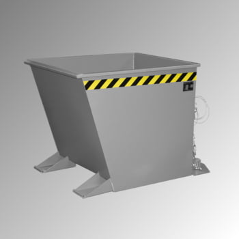 Späne-Kippbehälter für Routenzüge - Volumen 550 l - Traglast 1.000 kg - 880 x 875 x 1.230 mm (HxBxT) - mausgrau Produktbild 0 Späne-Kippbehälter für Routenzüge - Volumen 550 l - Traglast 1.000 kg - 880 x 875 x 1.230 mm (HxBxT) - mausgrau online kaufen - Verwendung 0