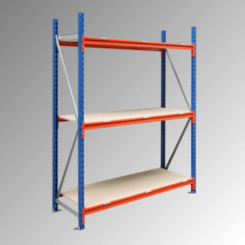 Weitspannregal - 2.500 x 2.250 x 600 (HxBxT) - Fachlast 660 kg - Holz - Grundregal Produktbild 0 Weitspannregal - 2.500 x 2.250 x 600 (HxBxT) - Fachlast 660 kg - Holz - Grundregal online kaufen - Verwendung 0