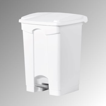 Wertstoffsammler aus Kunststoff - Volumen 45 l - 600 x 410 x 390 mm (HxBxT) - Behälter weiß - Deckel weiß Wertstoffsammler aus Kunststoff - Volumen 45 l - 600 x 410 x 390 mm (HxBxT) - Behälter weiß - Deckel weiß