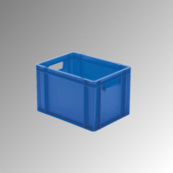Eurobox - Eurokasten - Volumen 24 l - Boden und Wände geschlossen - 270 x 300 x 400 mm (HxBxT) - VE 4 Stk. - blau Eurobox - Eurokasten - Volumen 24 l - Boden und Wände geschlossen - 270 x 300 x 400 mm (HxBxT) - VE 4 Stk. - blau