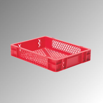 Eurobox - Eurokasten - Volumen 7 l - Boden und Wände durchbrochen - 75 x 300 x 400 mm (HxBxT) - VE 4 Stk. - grün Produktbild 0 Eurobox - Eurokasten - Volumen 7 l - Boden und Wände durchbrochen - 75 x 300 x 400 mm (HxBxT) - VE 4 Stk. - grün online kaufen - Verwendung 0
