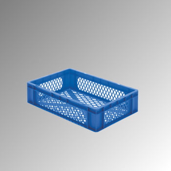Eurobox - Eurokasten - Volumen 26 l - Boden und Wände durchbrochen - 145 x 400 x 600 mm (HxBxT) - VE 2 Stk. - grün Produktbild 0 Eurobox - Eurokasten - Volumen 26 l - Boden und Wände durchbrochen - 145 x 400 x 600 mm (HxBxT) - VE 2 Stk. - grün online kaufen - Verwendung 0
