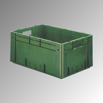 Schwerlast Eurobox - Eurokiste - Volumen 48 l - Boden und Wände geschlossen - 270 x 400 x 600 mm (HxBxT) - VE 2 Stk. - rot Schwerlast Eurobox - Eurokiste - Volumen 48 l - Boden und Wände geschlossen - 270 x 400 x 600 mm (HxBxT) - VE 2 Stk. - rot