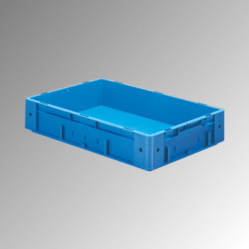 Schwerlast Eurobox - Eurokiste - Volumen 20 l - Boden und Wände geschlossen - 120 x 400 x 600 mm (HxBxT) - VE 2 Stk. - grau Schwerlast Eurobox - Eurokiste - Volumen 20 l - Boden und Wände geschlossen - 120 x 400 x 600 mm (HxBxT) - VE 2 Stk. - grau