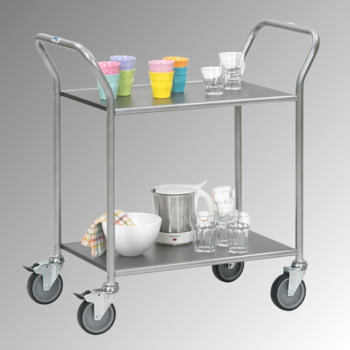 Servierwagen mit 2 Etagen / Tragkraft 100 kg / 665 x 450 mm (BxT) | eBay