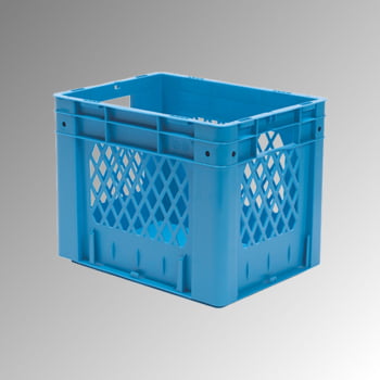 Schwerlast Eurobox - Eurokiste - Volumen 28 l - Boden geschlossen, Wände durchbrochen - 320 x 300 x 400 mm (HxBxT) - VE 4 Stk. - grün Produktbild 0 Schwerlast Eurobox - Eurokiste - Volumen 28 l - Boden geschlossen, Wände durchbrochen - 320 x 300 x 400 mm (HxBxT) - VE 4 Stk. - grün online kaufen - Verwendung 0