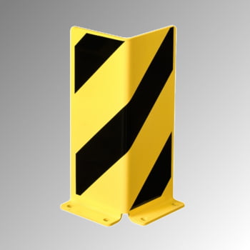 Anfahrschutz aus Stahl, 5 mm - Winkelprofil - 400 x 160 x 160 mm (HxBxT) - gelb/schwarz Anfahrschutz aus Stahl, 5 mm - Winkelprofil - 400 x 160 x 160 mm (HxBxT) - gelb/schwarz