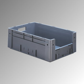 Schwerlast Eurobox - Eurokiste - Volumen 36 l - Boden und Wände geschlossen, mit Eingriff - 210 x 400 x 600 mm (HxBxT) - VE 2 Stk. - grau Schwerlast Eurobox - Eurokiste - Volumen 36 l - Boden und Wände geschlossen, mit Eingriff - 210 x 400 x 600 mm (HxBxT) - VE 2 Stk. - grau