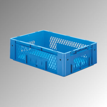 Schwerlast Eurobox - Eurokiste - Volumen 31 l - Boden geschlossen, Wände durchbrochen - 175 x 400 x 600 mm (HxBxT) - VE 2 Stk. - grün Produktbild 0 Schwerlast Eurobox - Eurokiste - Volumen 31 l - Boden geschlossen, Wände durchbrochen - 175 x 400 x 600 mm (HxBxT) - VE 2 Stk. - grün online kaufen - Verwendung 0