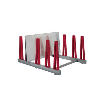 Plattenlager Regal - Anbauregal - 1 Fach - Fachbreite 200 mm - Fachlast 800 kg - 1.040 x 400 x 2.800 mm (HxBxT) - feuerrot Plattenlager Regal - Anbauregal - 1 Fach - Fachbreite 200 mm - Fachlast 800 kg - 1.040 x 400 x 2.800 mm (HxBxT) - feuerrot