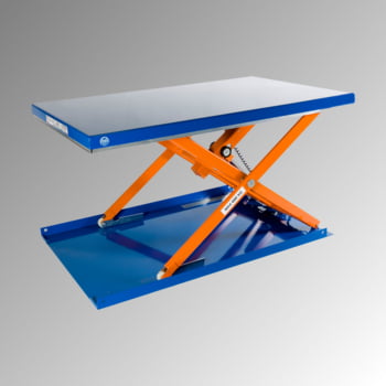 Flachform Hubtisch - Traglast 600 kg - geschlossen - Fußschalter - 900 x 1.500 mm (BxT) - elektrohydraulisch Flachform Hubtisch - Traglast 600 kg - geschlossen - Fußschalter - 900 x 1.500 mm (BxT) - elektrohydraulisch