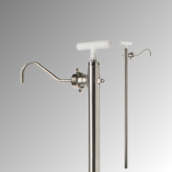 Edelstahl Handpumpe für Fässer - 1-Zoll, G2-Zoll - für nahezu alle Flüssigkeiten Edelstahl Handpumpe für Fässer - 1-Zoll, G2-Zoll - für nahezu alle Flüssigkeiten