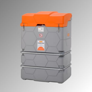 Mobile Outdoor Diesel Tankanlage mit Klappdeckel - Tankstation mit Zapfpistole - Volumen 1000 l Mobile Outdoor Diesel Tankanlage mit Klappdeckel - Tankstation mit Zapfpistole - Volumen 1000 l