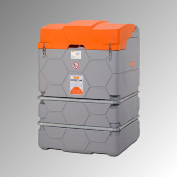 Mobile Outdoor Diesel Tankanlage mit Klappdeckel - Tankstation mit Zapfpistole - Volumen 1500 l Mobile Outdoor Diesel Tankanlage mit Klappdeckel - Tankstation mit Zapfpistole - Volumen 1500 l